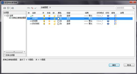 CAD如何設(shè)置圖層顏色、線型與線寬