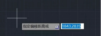CAD如何通過兩點確定偏移距離？