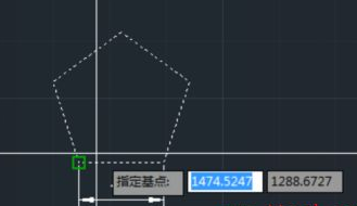 CAD如何按照比例縮放五邊形？