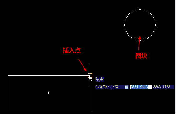 在CAD中插入點(diǎn)離圖塊遠(yuǎn)怎么辦？